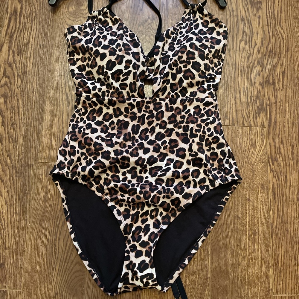 NEW...Animal print one piece swimsuit Size XL